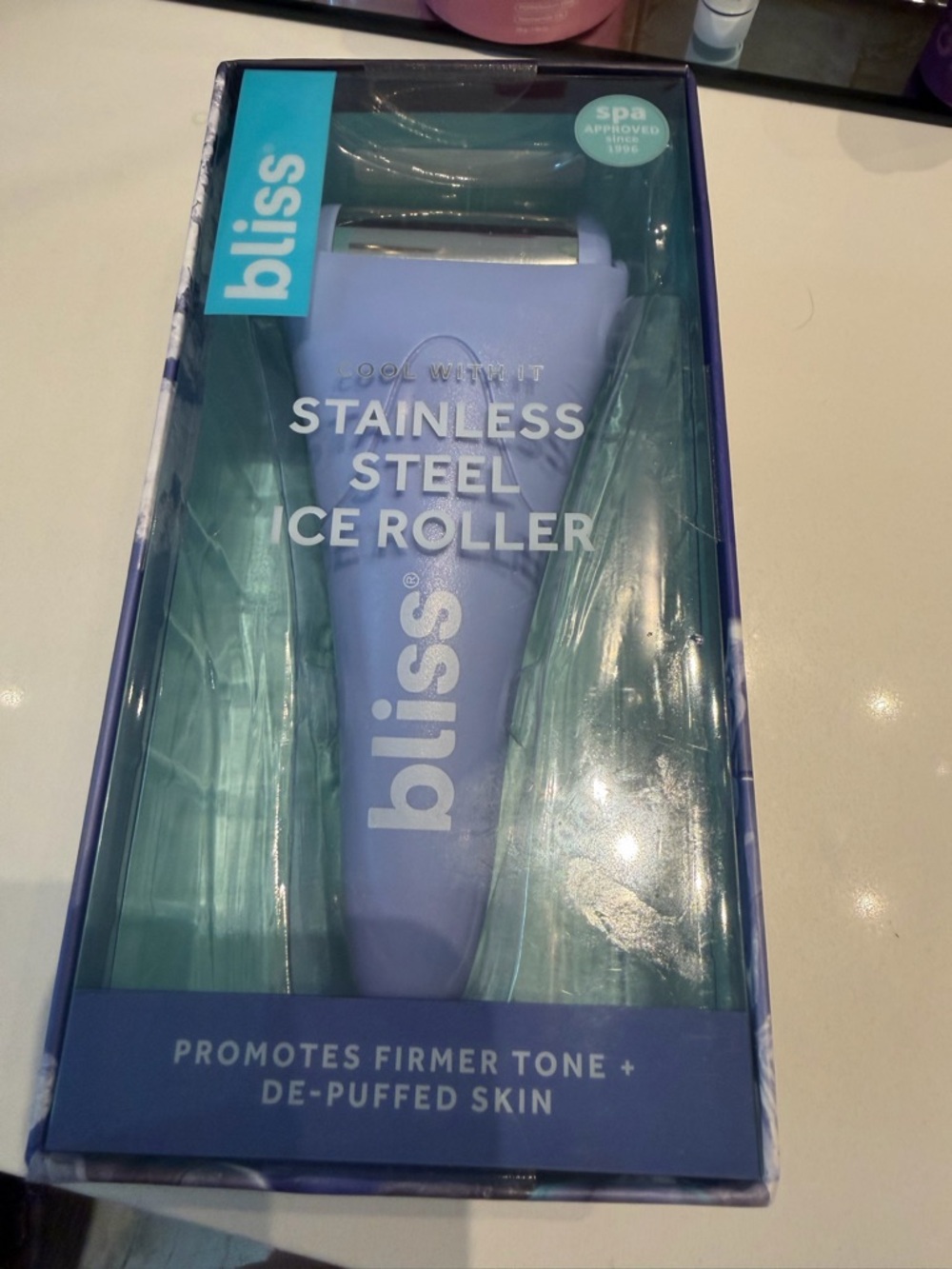 Bliss Stainless Steel Ice Roller - Lavender